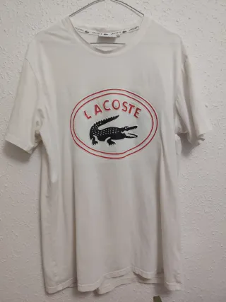 Camiseta Lacoste Blanca Talla M