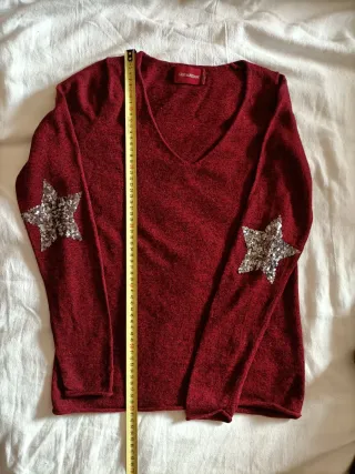 Jersey Zadig & Voltaire lana burdeos Talla S
