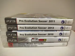 Consola PS3 Slim + 2 Mandos + 5 juegos 