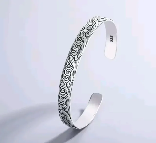 Pulsera esclava olas plata diseño