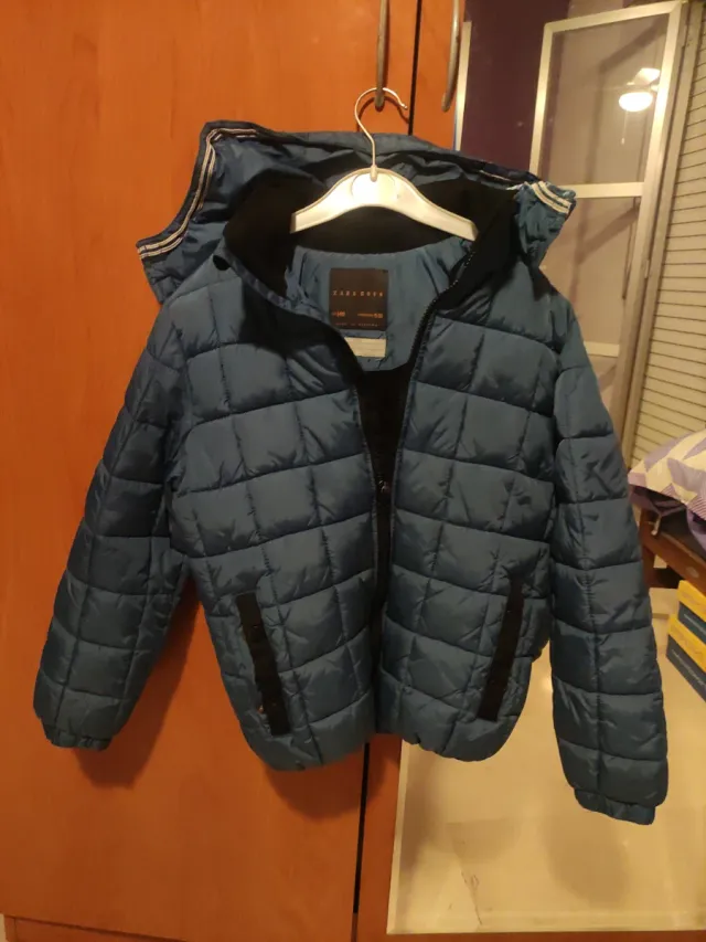 Abrigo niño Zara azul talla 9_10 años
