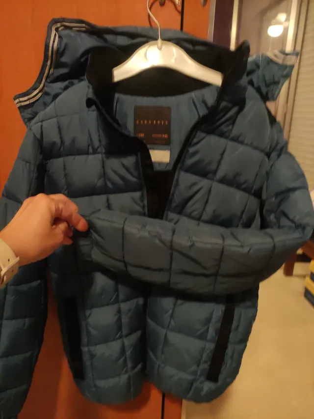 Abrigo niño Zara azul talla 9_10 años
