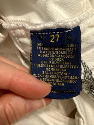 Vaqueros Ralph Lauren blancos
