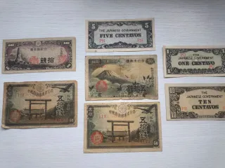 Lote Billetes Japoneses Varios Valores