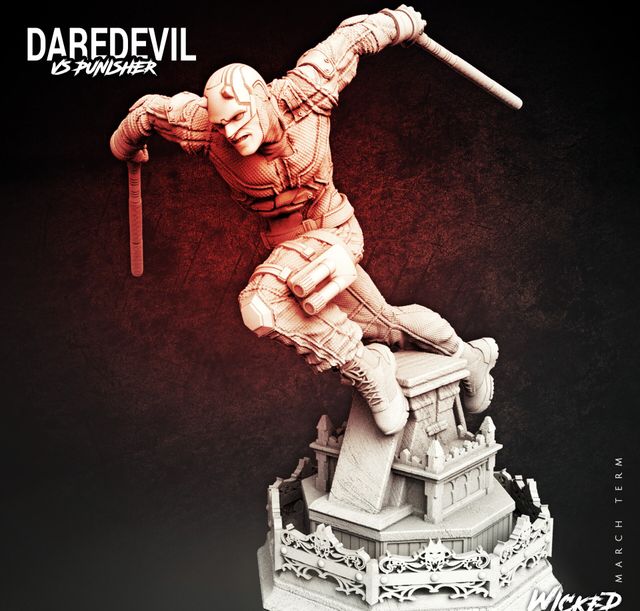 Figura Daredevil Resina 35 cm