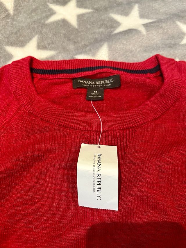 Jersey Banana Republic Rojo Talla M