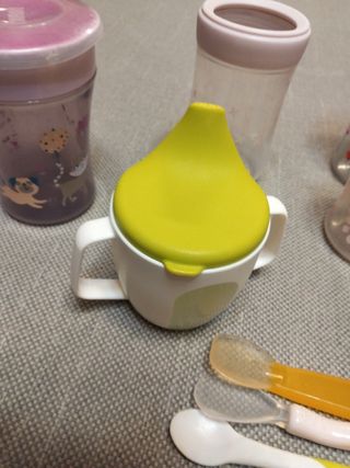 Lote biberones y vasos aprendizaje