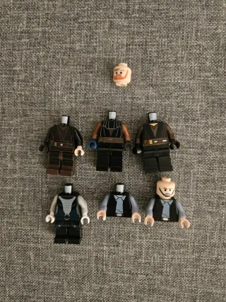 Partes de minifiguras Lego Star Wars.