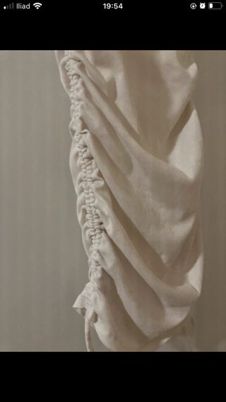 Vestito Divided bianco con lacci taglia XS