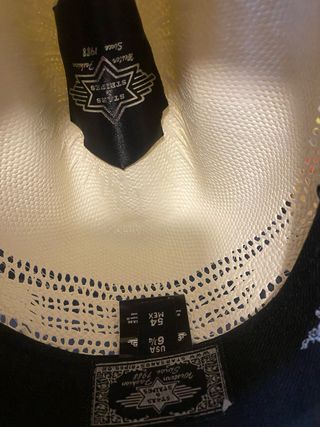 Sombrero Cowboy Stars & Stripes Blanco