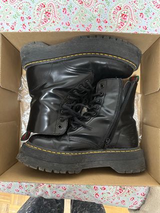 Botas Brownie estilo Dr. Martens Negras Plataforma