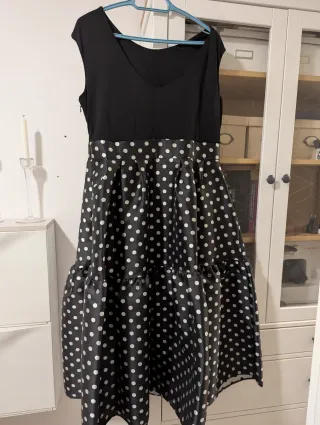 Vestido fiesta El Corte Inglés lunares XL