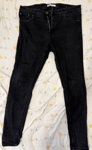 Pantalón Zara Hombre Negro Talla M
