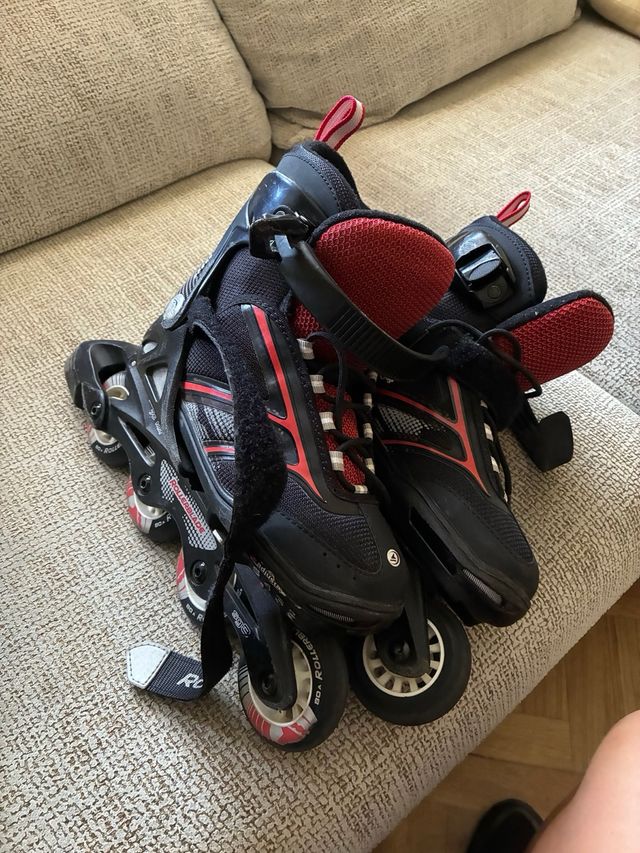 Patines en línea Rollerblade negros/rojos