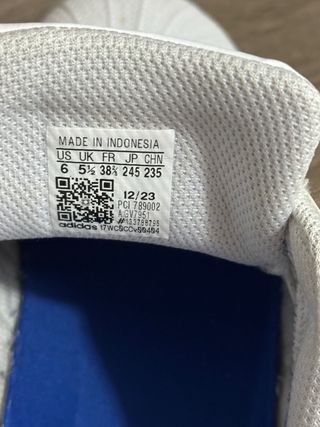 Zapatillas Adidas Superstar Blancas y Azules Niños