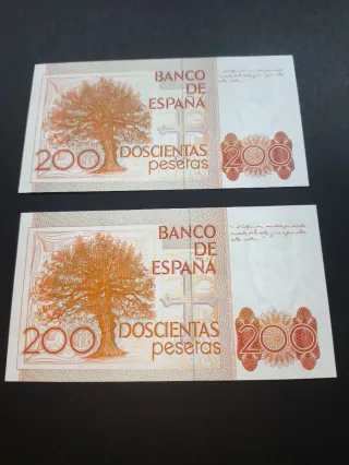 200 Pesetas España 1980 Billete