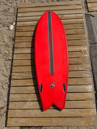 Tabla Surf Full & Cas Clarion Twin Fin Epoxy