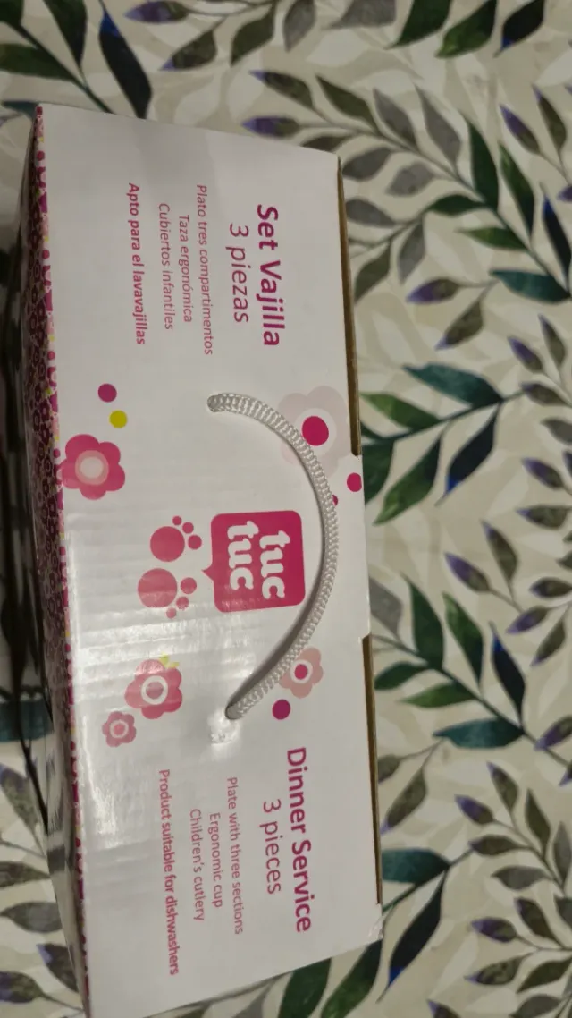 Vajilla bebé 3 piezas Tuc Tuc floral