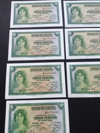 5 Pesetas 1935 Banco de España