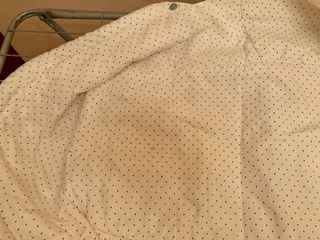 Funda silla bebé blanca con lunares negros