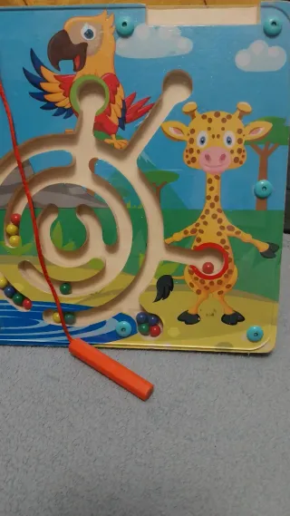 Juego didáctico laberinto animales