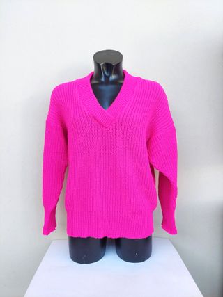 Maglione vintage taglia M colore rosa fuxia