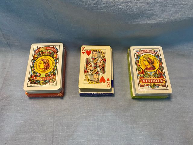 Lote 3 juegos de cartas