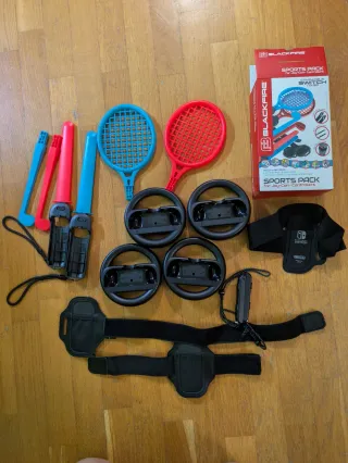 Accesorios Nintendo Switch Blackfire y Originales.