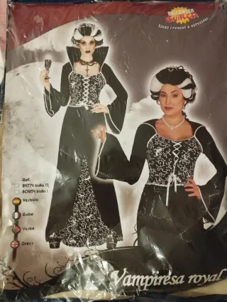 Vestido Vampiresa Royal Guirca Talla M, Halloween 