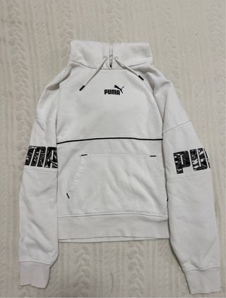 Sudadera Puma Blanca con Logo