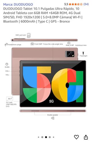 Tableta DUODUOGO 10.1 Android 10