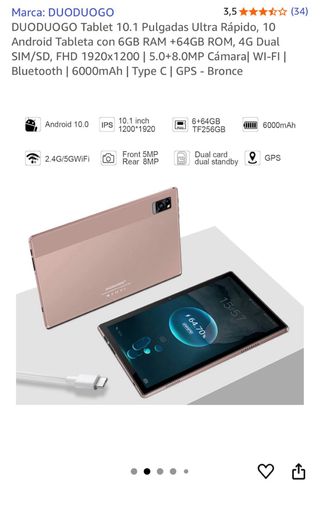 Tableta DUODUOGO 10.1 Android 10