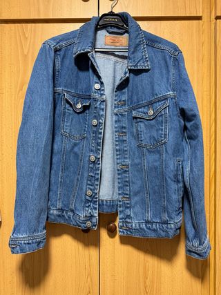Cazadora Vaquera Mango Hombre Azul