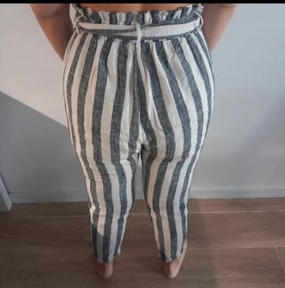Pantaloni estivi a righe donna