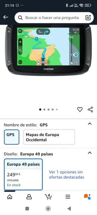 GPS TomTom Rider 500 para Moto