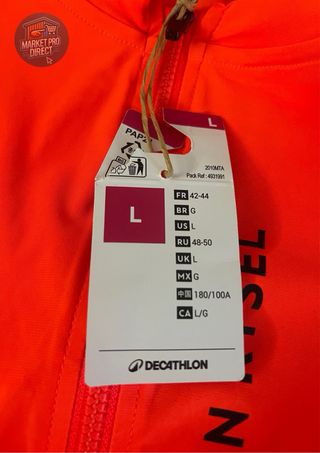 Maillot Van Rysel Naranja Flúor Talla L