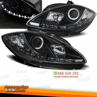 FAROS LUZ DIURNA LED CRISTAL CLARO NEGRO PARA SEA