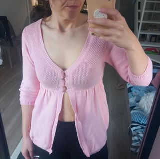 Maglioncino Zara filo rosa S