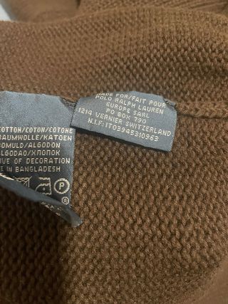 Jersey Polo Ralph Lauren Marrón retro