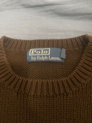 Jersey Polo Ralph Lauren Marrón retro