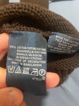 Jersey Polo Ralph Lauren Marrón retro