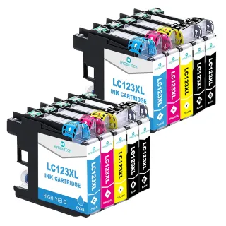 8 de LC123XL Cartuchos Tinta LC123XL