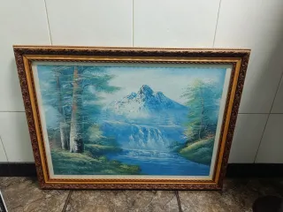 Cuadro Paisaje Montaña Cascada