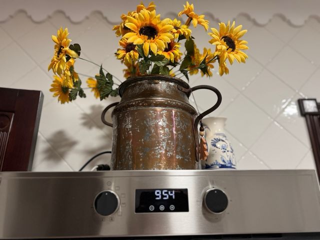 Jarrón de cobre con asas