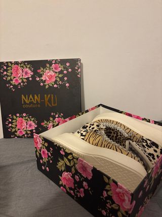 Zapatos Nan-Ku Multicolor con Estampado de Leopard