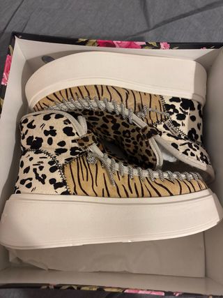 Zapatos Nan-Ku Multicolor con Estampado de Leopard