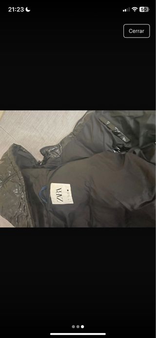 Chaleco acolchado hombre Zara negro