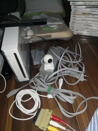 Nintendo Wii con Tabla Balance Board y Juegos