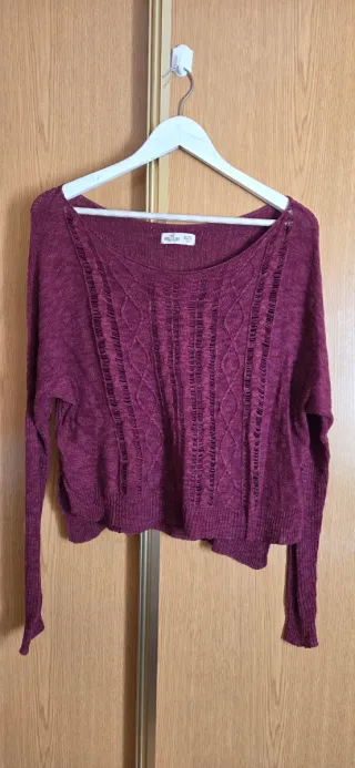 Jersey Hollister Morado Talla XS
