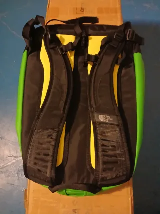 Mochila The North Face Verde y Amarillo